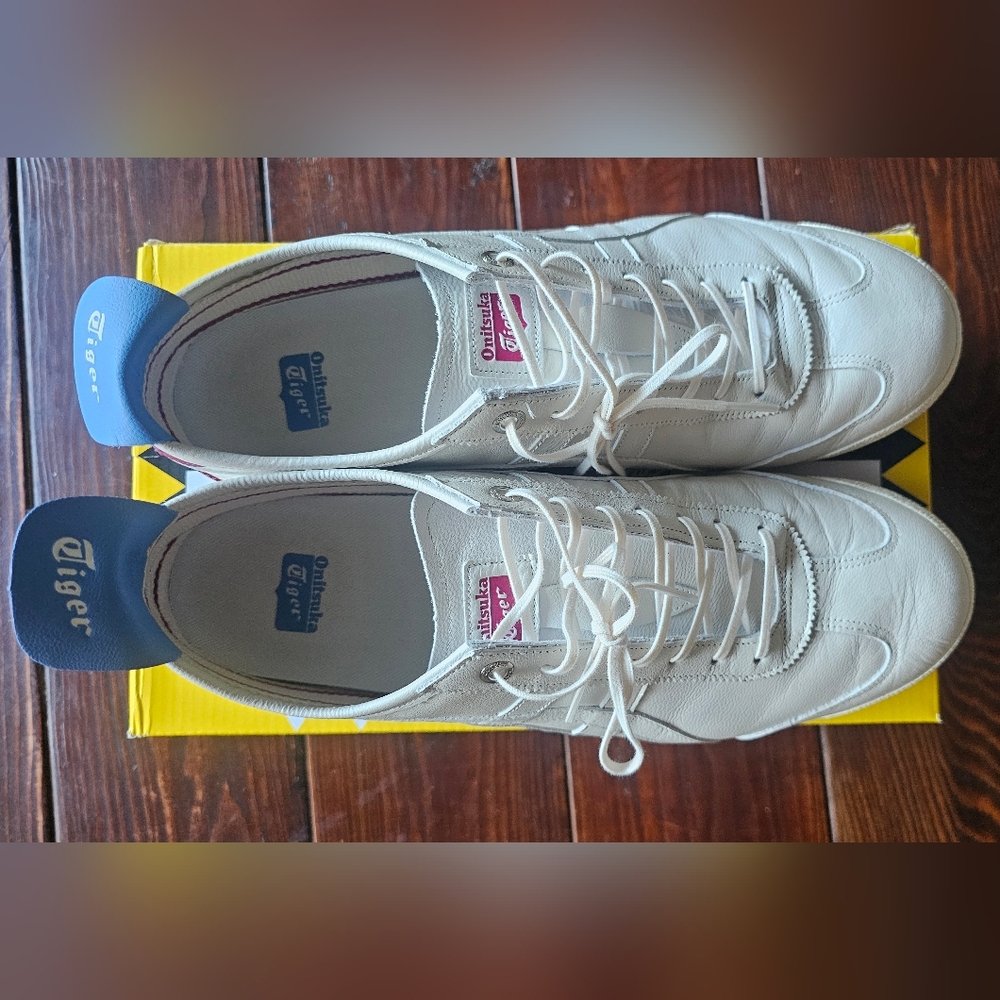 Onitsuka Tiger by Asics White and Purple Sneakers